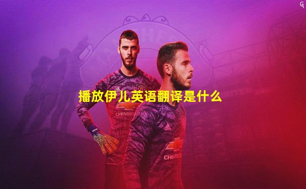播放伊儿英语翻译是什么