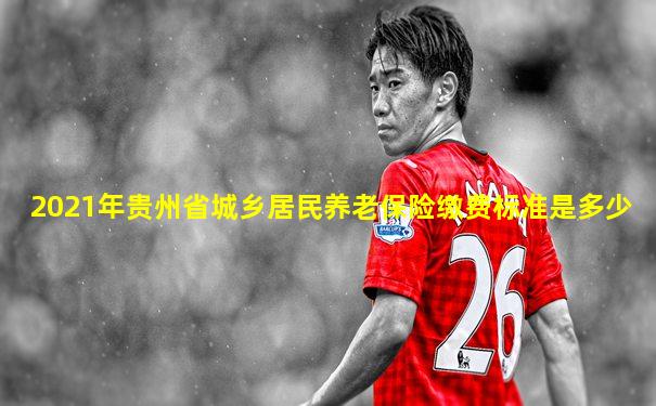 2021年贵州省城乡居民养老保险缴费标准是多少