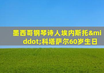 墨西哥钢琴诗人埃内斯托·科塔萨尔60岁生日