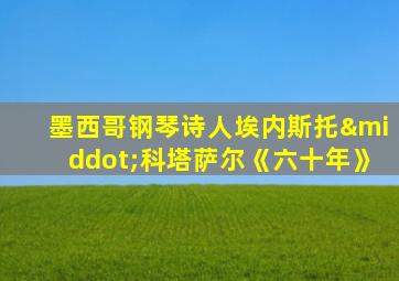 墨西哥钢琴诗人埃内斯托·科塔萨尔《六十年》