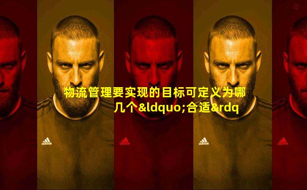 物流管理要实现的目标可定义为哪几个“合适”的